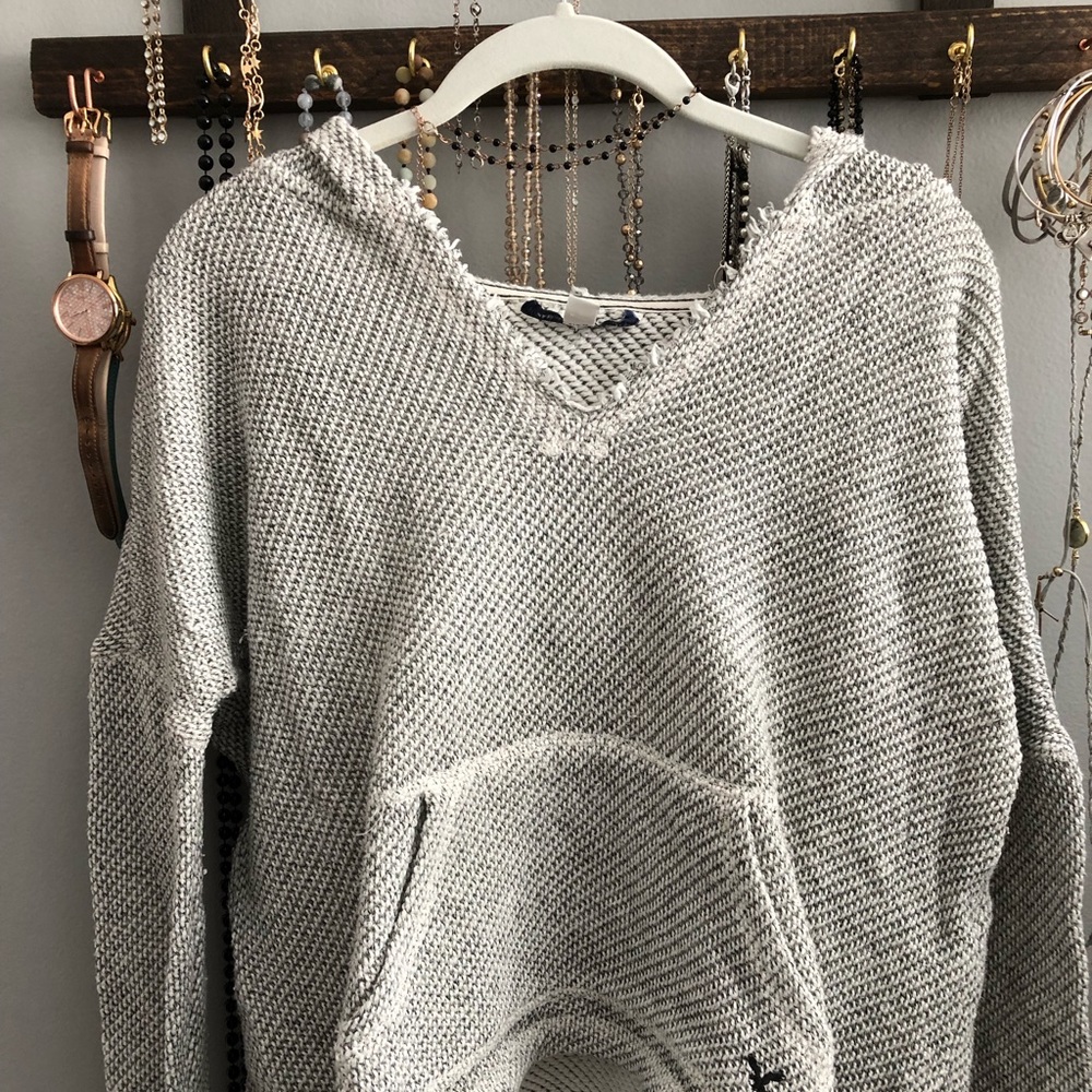 American Eagle cropped/distressed sweatshirt